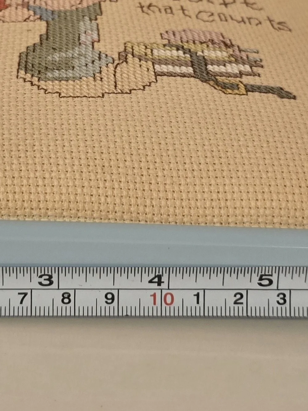 Vintage Precious Moments Cross Stitch Framed Its Whats Inside That Counts 9x11